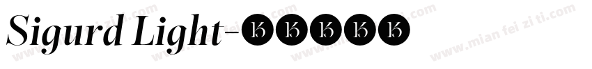 Sigurd Light字体转换